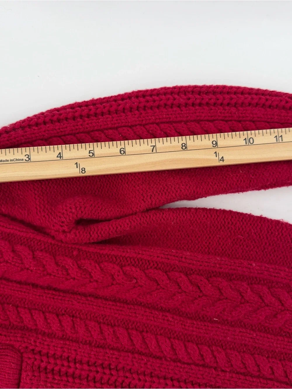 baby GAP Red Cable-Knit Pullover Sweater with Sherpa Collar